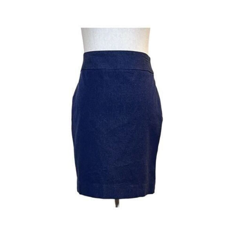 Banana Republic Blue Stretch Sloan Denim Midi Pencil Skirt 6P